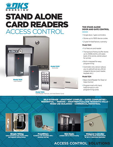 1524-1500 Stand Alone Card Readers Cutsheet