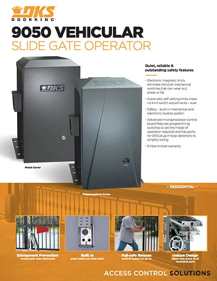 9050 Vehicular slide gate operator Literature