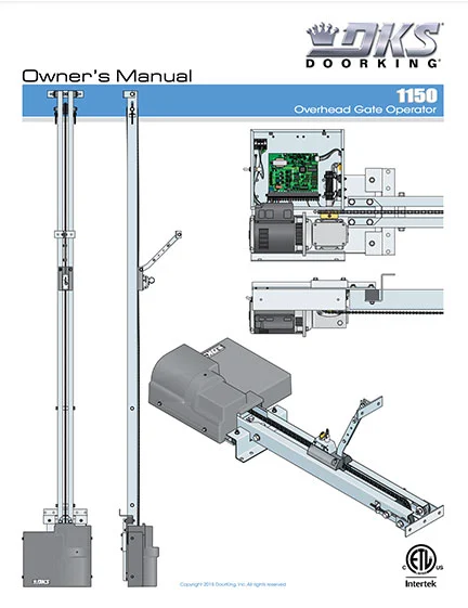 DKS Doorking 1150 Manual