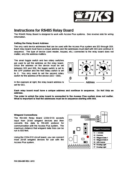 DKS Doorking 2354-065-J-9-12_RS485 Card Reader