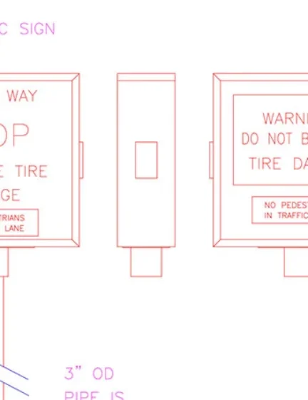 1615 Traffic Sign DWG