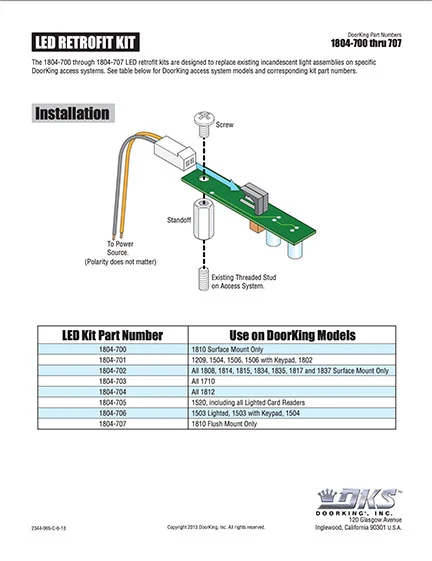 DKS led retrofit kit