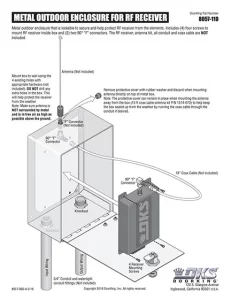 DKS Doorking Outdoor Enclosure Instructions