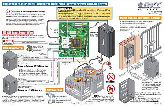 DKS Doorking 1000-066-E-9-18 Quickstart