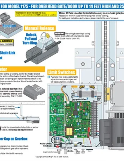 DKS Doorking 1175-066-F-2-19 Quickstart