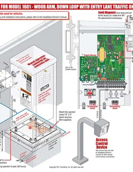 DKS Doorking 1601-366-G-5-17 Quickstart