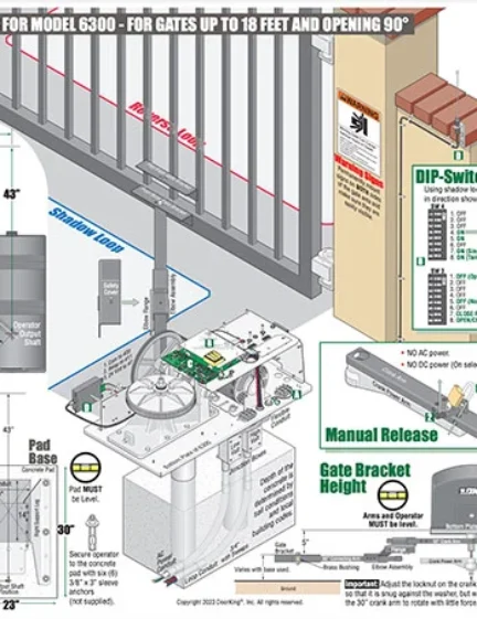 DKS Doorking 6300-066-V-9-23 Quickstart