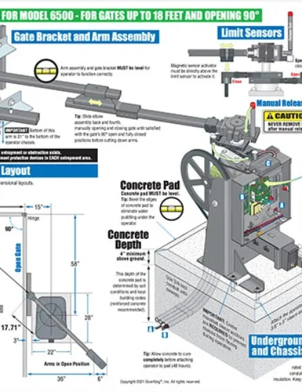 DKS Doorking 6500-066-U-10-21 Quickstart