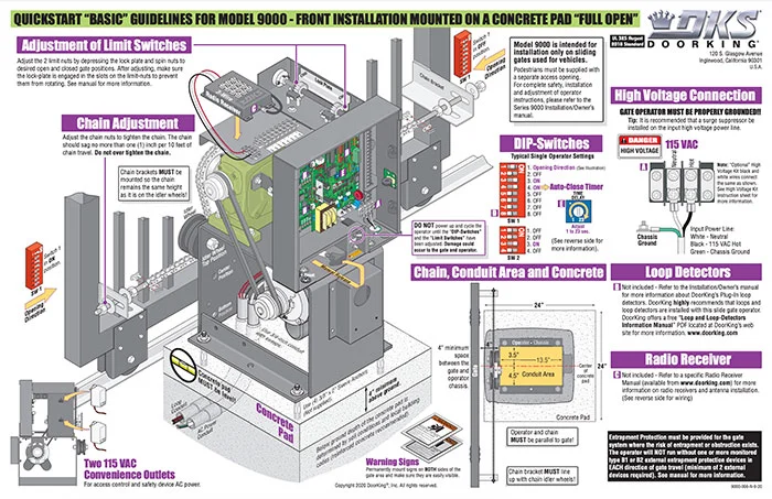 DKS Doorking 9000-066-N-9-20 Quickstart