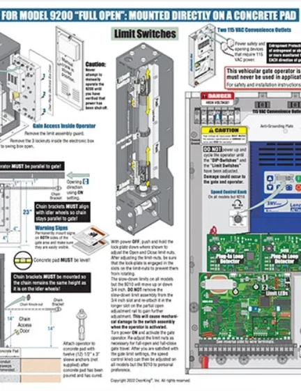 DKS Doorking 9210-066-P-7-22 Quickstart