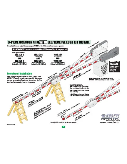 DKS Doorking 1602-158-C-10-23 Oct Alum Arm Long