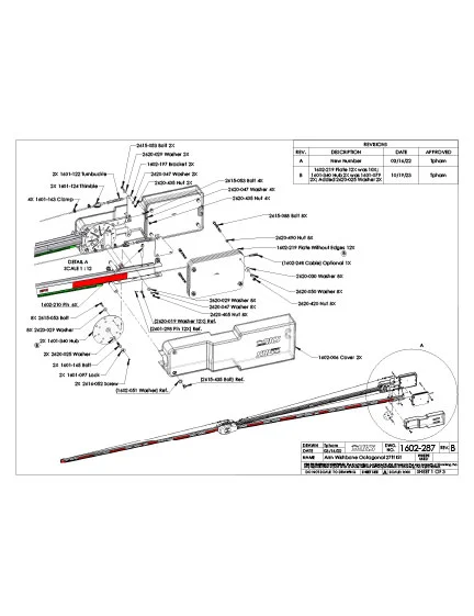 DKS Doorking 1602-287 Arm Wishbone Octagonal 27ft Kit