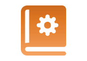Accessory Manuals icon with a gear symbol on a book cover