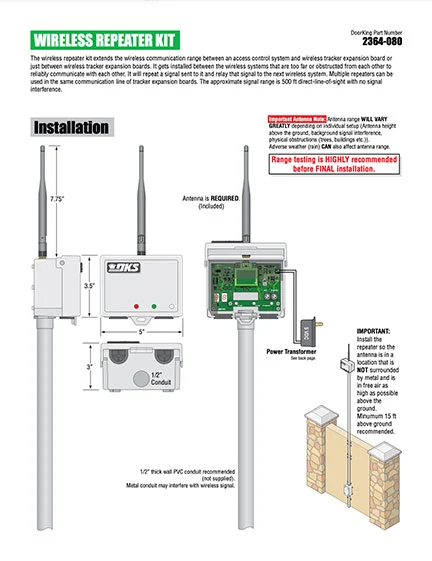 Doorking Wireless Repeater Kit