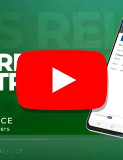 DKS Relay Control App video thumbnail showing mobile interface for property managers with access device control features