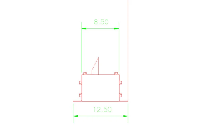 DKS Doorking 1610 Traffic Spikes Flush Side Parking Control CAD