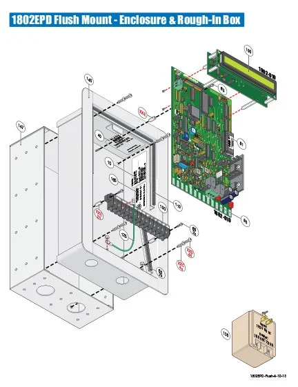 DKS Doorking 1802EPD Flush-A-10-13 IPB