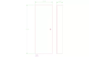 DKS Doorking 1816 Large Telephone Entry CAD