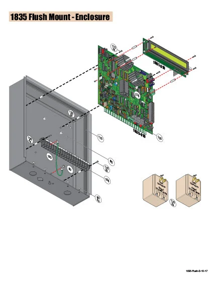 DKS Doorking 1835-Flush D-10-17