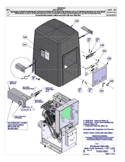 DKS Doorking 9000-080 IPB Sheet-Rev-E