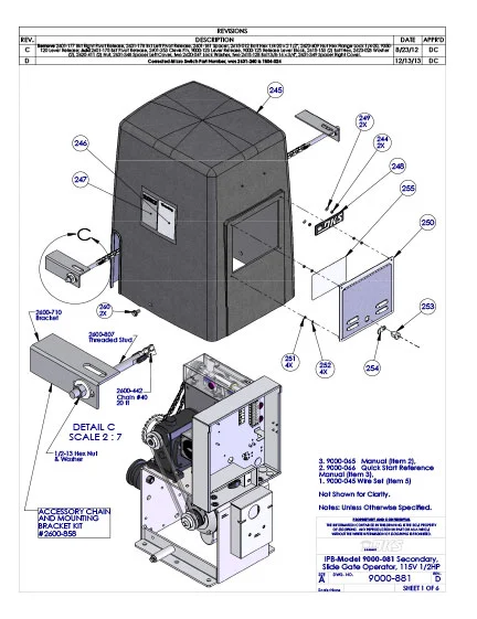 DKS Doorking 9000-081 IPB Sheet-Rev-D