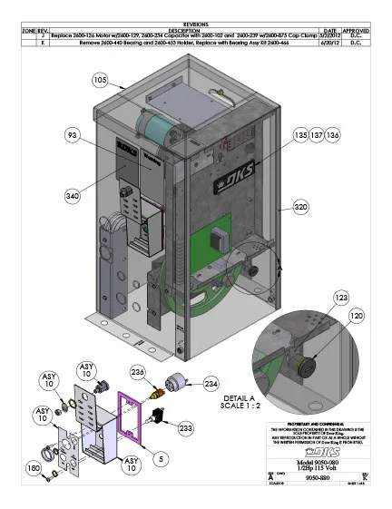 DKS Doorking 9050-080 Oper Slide 115Volt Rev-K ipb