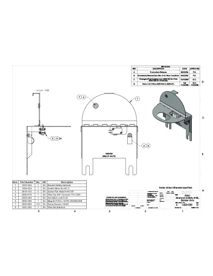 DKS Doorking Assy 1603-030_Rev_D Manual Safety