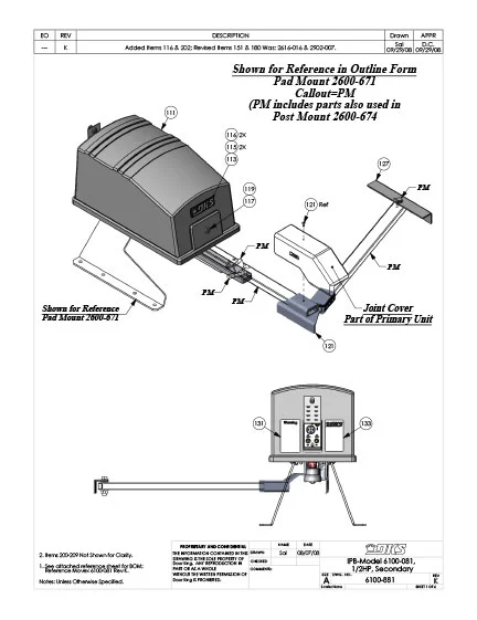 DKS Doorking IPB-6100-081-Rev-K