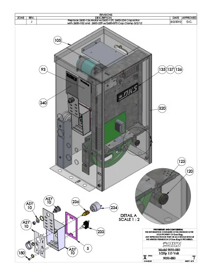 DKS Doorking IPB 9050-080 Oper Slide 115Volt Rev_G