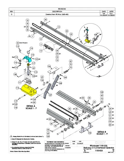 DKS Doorking IPB Model 1150-225-Rev-D