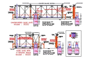 DKS Doorking Slide Gate Model 9000 with 4ft Loops