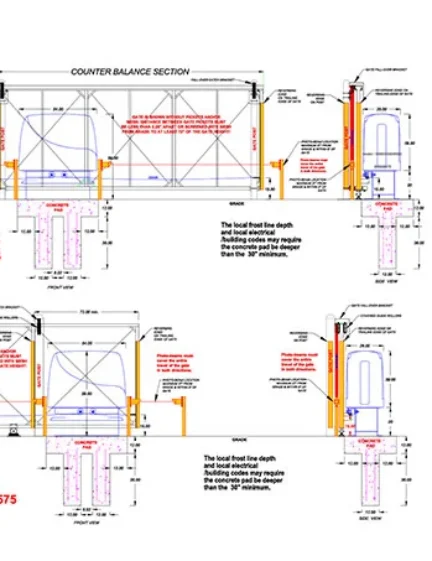 DKS Doorking Slide Gate Model 9500 9530 9550 9555 9575 with 6ft Loops