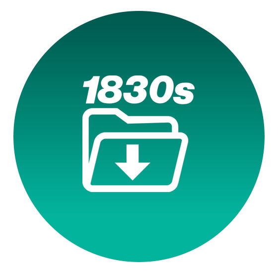 DoorKing 1830 Series access control icon in round design