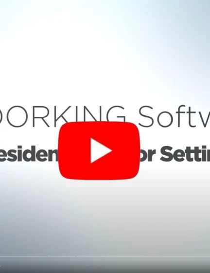 DoorKing Remote Account Manager Software tutorial video thumbnail for programming resident elevator settings