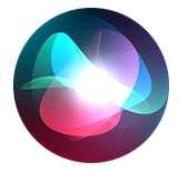 Siri swirl icon representing voice command integration on iOS