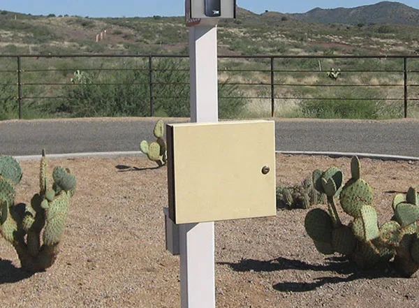 Photograph of DKS 1838 telephone entry access system for multiple door control