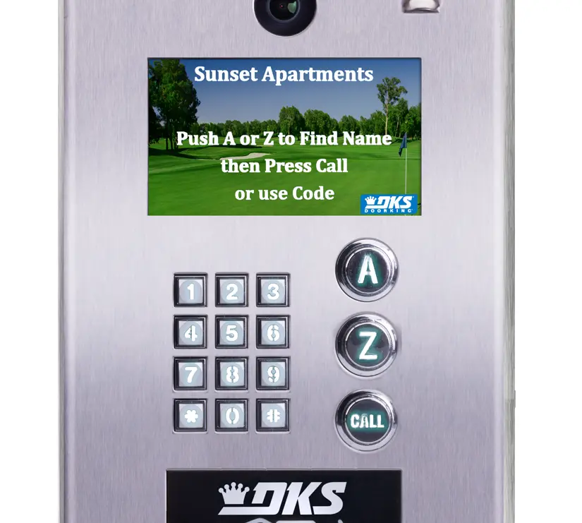 DKS-Doorking-2132-video-entry-display-a-z-call