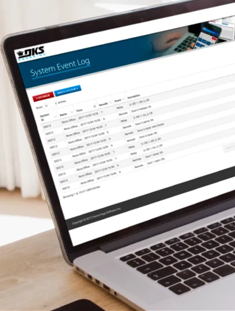 DKS Entry System Programming eVolve Cloud Laptop