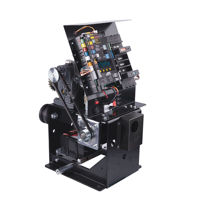 Animated view of the DoorKing DKS 2170 slide gate operator internal components