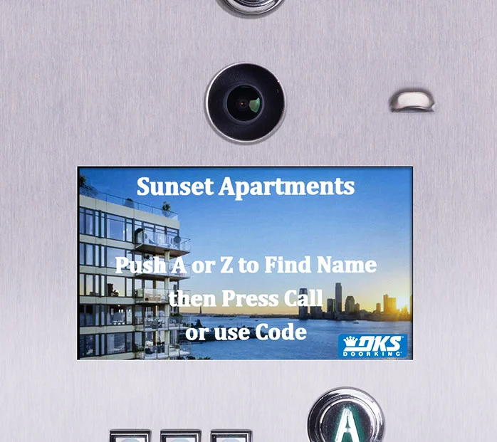 DKS 2132 eVolve video entry system color display screen interface