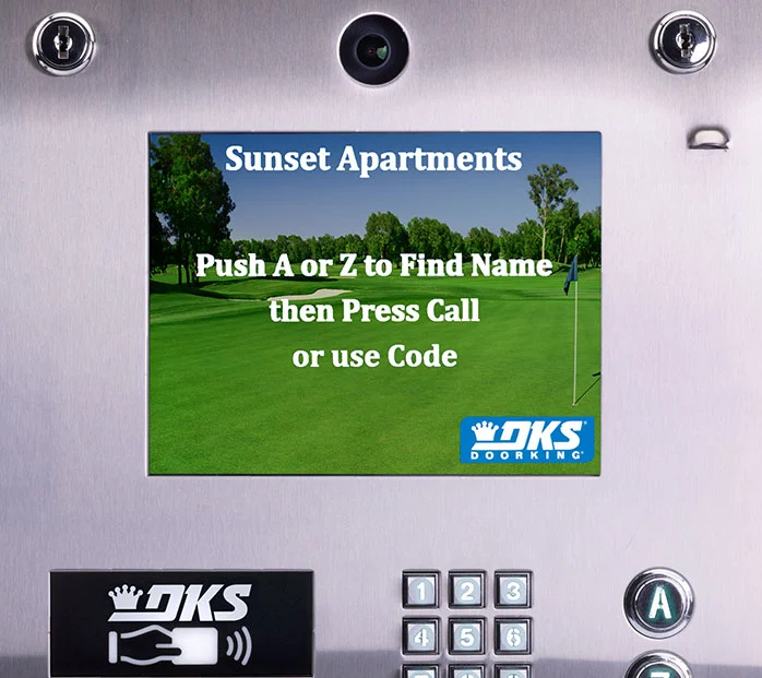 DKS 2137 eVolve video entry system color display with directory interface